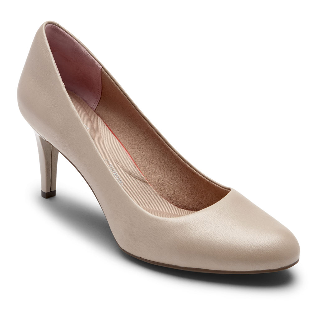 Rockport Hæler Sko Dame Beige - Total Motion Arabella - SXNW76102